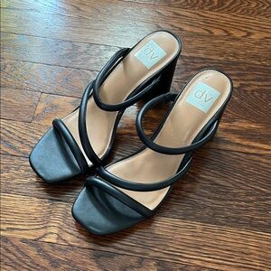 DV by Dolce Vita Black Strappy Heels Size 10